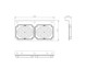 Imagen de PAR FARO TRASERO LED UNIVERSAL 24V FRENO/SEÑALERO 325X172M                                                              